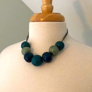 Ceramic bead necklace